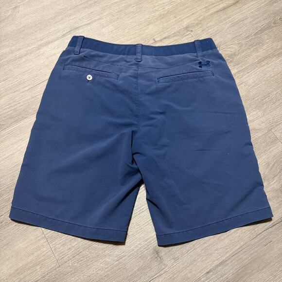 Under Armour Men’s Blue Golf Shorts Size 34 Loose Fit Flat Front Active - Picture 7 of 7